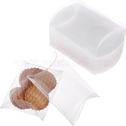 Boîte de faveur d'oreiller en plastique boîte-cadeau de bonbons CON-WH0070-98A-1