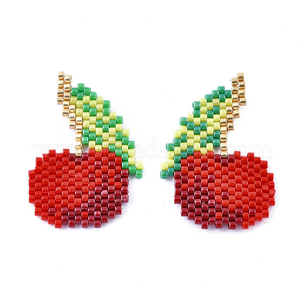 Handmade Seed Beads Pendants SEED-I012-25-1