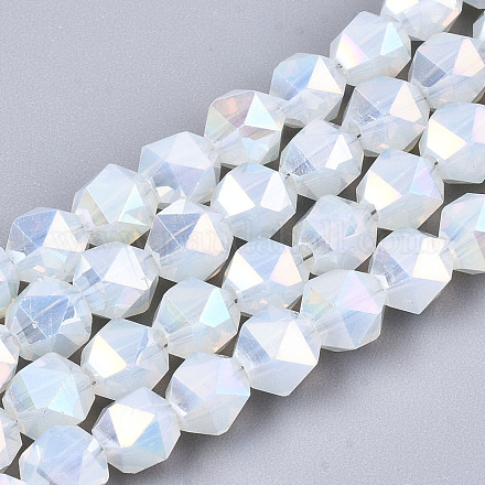 Electroplate Glass Beads Strands EGLA-T019-07A-1