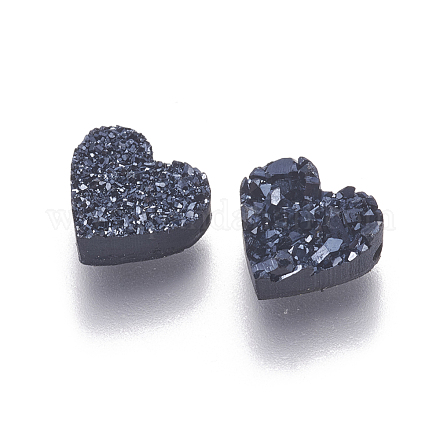Perlas de resina de piedras preciosas druzy imitación RESI-L026-D02-1