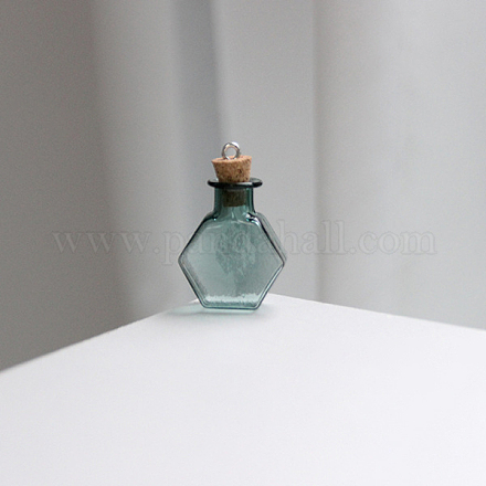 Bottiglie di vetro esagonali in miniatura MIMO-PW0001-040H-1