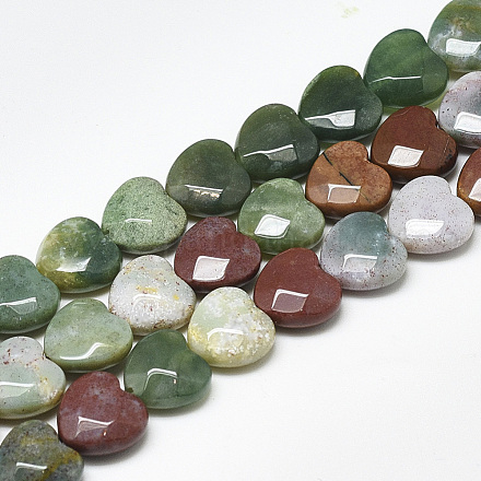Natural Indian Agate Beads Strands X-G-S357-E01-03-1