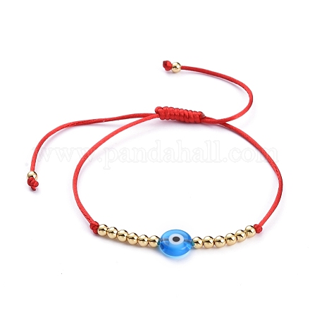 Verstellbare Nylonschnur geflochtenen Perlen Armbänder BJEW-JB05250-02-1