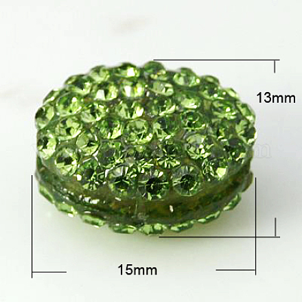 Abalorios de resina de Diamante de imitación RESI-D011-1E-1