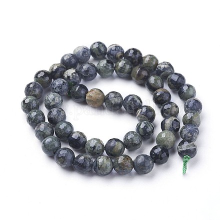 Chapelets de perles de jasper kambaba naturel G-P430-11-C-1