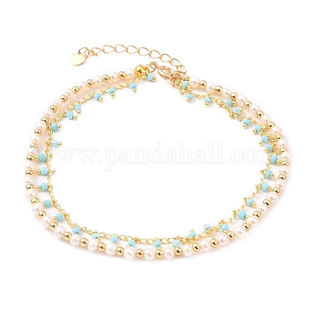 Multi-Strand Anklets AJEW-AN00329-03-1