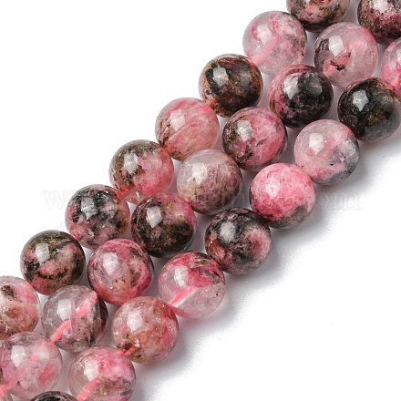 Natural Rhodonite Beads Strands G-C029-04B-1