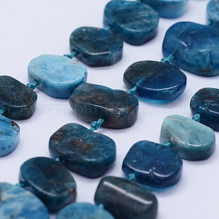 Natural Apatite Beads Strands G-F566-13-1
