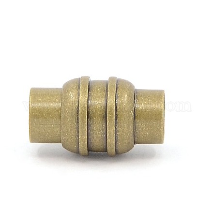 Brass Magnetic Clasps KK-M049-6mm-AB-NF-1
