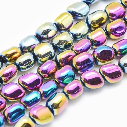 Electroplate Non-magnetic Synthetic Hematite Beads Strands G-L488-A-08-1