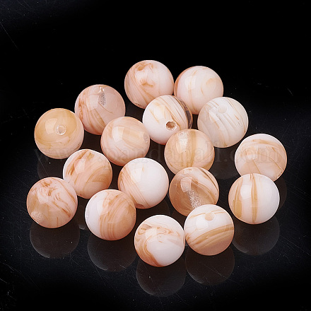 Perlen aus Celluloseacetat (Harz) KY-Q048-8mm-8SM-6-1