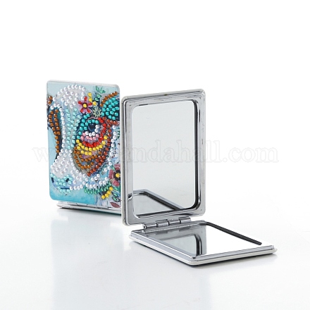 Kits d'autocollants de peinture au diamant bricolage pour la fabrication de miroir en plastique DIY-F059-38-1
