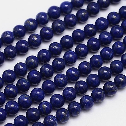 Natural Lapis Lazuli Beads Strands G-M262-5mm-10-1