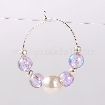 Perles acryliques transparents breloques de verre de vin AJEW-JO00019-01-1