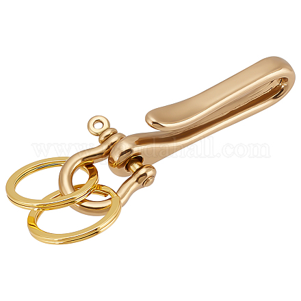 Латунные застежки для якорных дужек с D-образным кольцом KK-PH0001-98-1