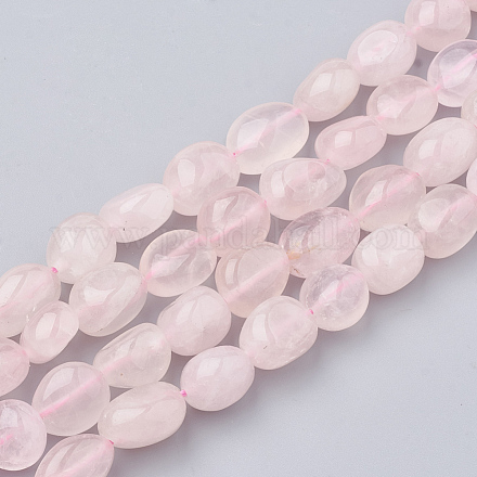 Chapelets de perles en quartz rose naturel G-S151-07-1