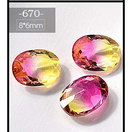 Accesorios de decoración de uñas de cristal rhinestone MRMJ-E002-10-670-1