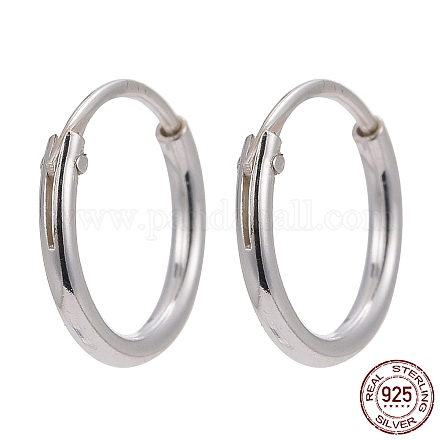 925 Sterling Silver Hoop Earring Findings STER-E062-05A-S-1