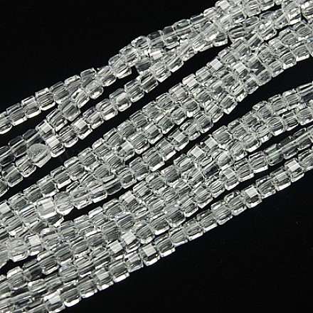 Glass Beads Strands GLAA-D018-3x3mm-02-1