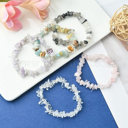 Ensemble de bracelets extensibles en perles pour femmes BJEW-FZ00007-1