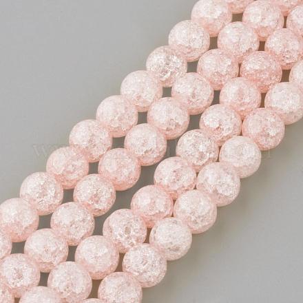 Chapelets de perles en quartz craquelé synthétique GLAA-S134-10mm-01-1