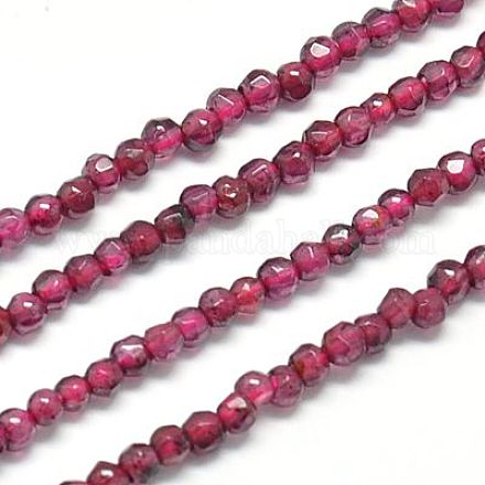 Natürlicher Granat Perlen Stränge X-G-J002-20-1