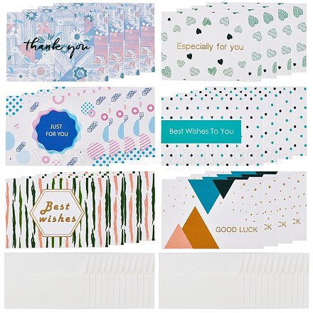 Envelope and Pattern Greeting Cards Sets DIY-WH0168-51-1