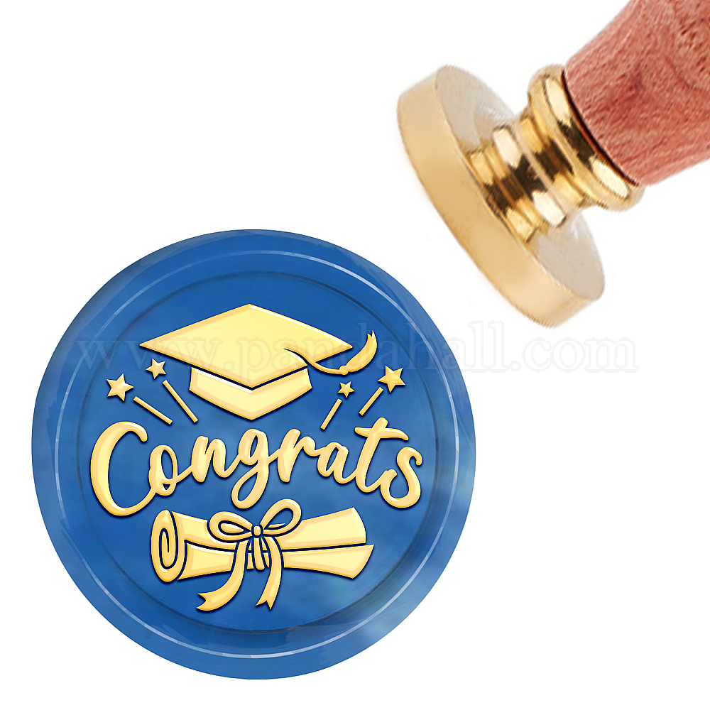 thumbnail image 2 of Shop CRASPIRE Willow Wax Seal Stamp Swallow Sealing Wax Stamps 30mm Retro Vintage Removable Brass Stamp Head With Wood Handle For Wedding Invitations Envelopes Valentine S Day Gift Wrapping 2 of 13