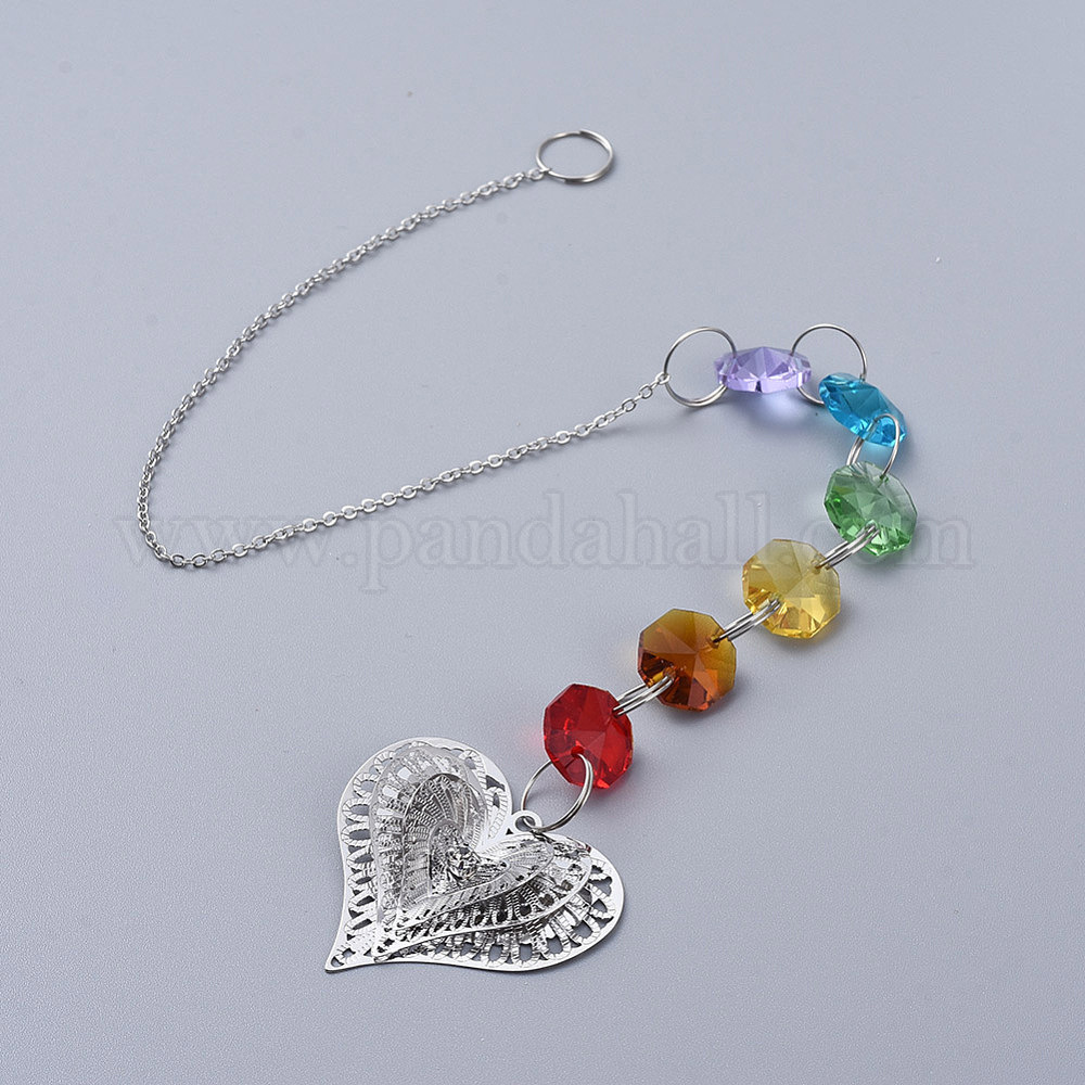 Wholesale Chandelier Suncatchers Prisms Octogon Glass Hanging Pendant