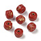 Handmade Lampwork Beads, Column, FireBrick, 11~13x10~11mm, Hole: 2~3mm