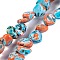 Natural Imperial Jasper Beads Strands, Dyed, Nuggets, Dark Orange, 4~19x9.5~19x6~12.5mm, Hole: 1~1.2mm, about 38~41pcs/strand, 15.35~15.55''(39~39.5cm)