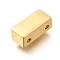 Brass Multi-Strand Links, Rectangle, Rack Plating, Long-Lasting Plated, Lead Free & Cadmium Free, Real 18K Gold Plated, 12x5.5x4.5mm, Hole: 1.4mm