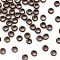 Brass Crimp Beads, Red Copper, 3.5x2mm, Hole: 2mm