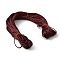 Laser PU Leather Cord, for DIY Jewelry Making, Dark Red, 2mm, about 98~100m/Bundle