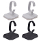 4Pcs 2 Colors Velvet Bracelet Display Stands, with Iron Finding, for jewelry display, Mixed Color, 4 inch(10cm), 2pcs/color