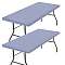 Polyester Tablecloth, for Home Decorations, Rectangle, Slate Blue, 1200x750x0.5mm