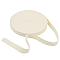 Cotton Herringbone Ribbon, for Garment Accessories, Beige, 1 inch(24mm)