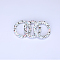 Silicone Pendants, Ring, White, 64.5~65x9.5mm, Hole: 3mm, Inner Diameter: 43.5~44mm