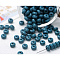 Opaque Acrylic Beads, Flat Round, Marine Blue, 7x4mm, Hole: 1.6mm, about 70pcs/bag