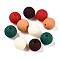 Rubberized Style Imitated Silicone Acrylic Beads, Round, Mixed Color, 11.5x11mm, Hole: 1.8mm