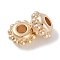 CCB Plastic Beads, Flower, Gold, 8x4.5mm, Hole: 2.5mm