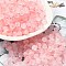 Frosted Glass Beads, Bicone, with Gold Foil, Faceted, Pink, 4.5x3.5mm, Hole: 1mm, 14285pcs/1000g