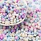 Baking Paint Glass Seed Beads, Round Hole, Rondelle, Grade A, Mixed Color, 5~6x3.5~4mm, Hole: 1.6~1.8mm, about 3000pcs/pound