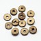 Dyed Donut Coconut Beads, Lemon Chiffon, 9x2~5mm, Hole: 2~3mm, about 1612pcs/500g