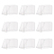 Plastic Box, Transparent, Square, Clear, 4.5x4.5x4.5cm, Inner Size: 4.1x4.1cm