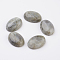 Natural Labradorite Flat Back Cabochons, Oval, 30x22x7~8mm