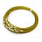 201 Stainless Steel Wire Necklace Cord, Nice for DIY Jewelry Making, with Brass Screw Clasp, Gold, 17.5 inch, 1mm, clasp: 12x4mm
