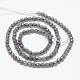 Chapelets de perles d'agate naturelle G-R344-3mm-18-2