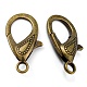 Tibetan Style Alloy Lobster Claw Clasps PALLOY-O027-AB01-2