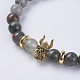 Natural Gemstone Beads Stretch Bracelets BJEW-E325-G05-2